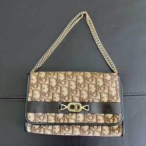 DIOR Trotter Monogram Vintage Shoulder Bag